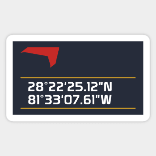 Epcot Soarin' / The Land Coordinates Sticker